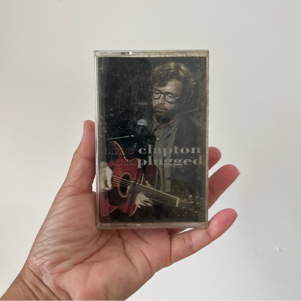Vintage Eric Clapton Unplugged Cassette Tape 80s Columbia House Untested